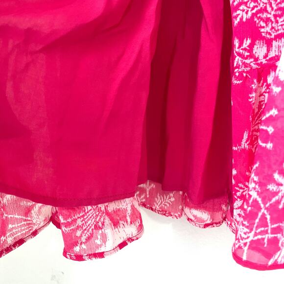 BA&SH NWOT Ulia Floral Wrap Tropical Mini Dress in Rose Size M - Picture 11 of 16